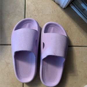 Lilac purple slides size 8 (worn twice) too small for me